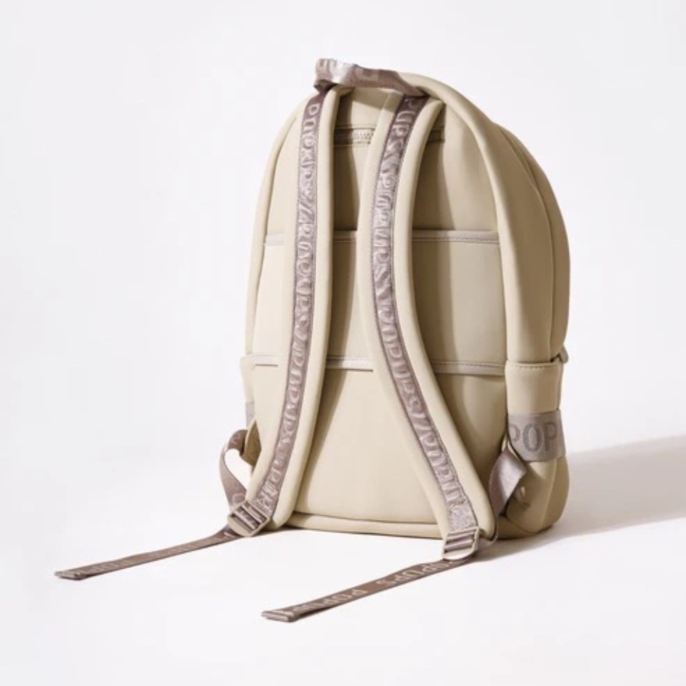 NWT Anthropologie Pops Ups Brand Taupe Everyday Backpack - Picture 7 of 10